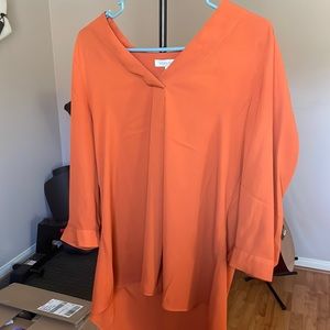 Burnt orange blouse from Rose+Olive, size medium. Wore once, no stains or nicks.